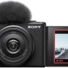 Sony ZV1F/B Vlog Camera for Content Creators and Vloggers Large 1 inch Sensor with Wide Angle 20mm Lens, Black