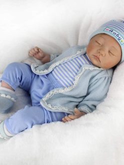 OUKA - Baby Simulation Doll - Silicone Alive Doll - Reborn Baby Dolls Realistic Handmade Babies for Kids Toys