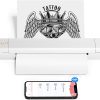 Phomemo Portable Printers Wireless for Travel, Thermal Tattoo Stencil Printer for Office, Home, Business, M08F-A4 Bluetooth Inkless Printer for A4 Size, Compatible with Smartphone & Laptop