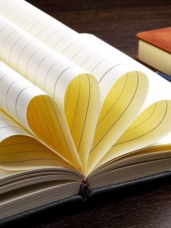 Mumoo Bear A5 Ruled Notebook Journal 360 Page with Pen Loop, Hardcover Writing Notebooks, Perfect for Office Home School Business Writing and Composition