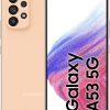 SAMSUNG Galaxy A53 5G Mobile Phone Dual SIM Android Smartphone, 256GB, 8GB RAM, Dual SIM Mobile Phone, Awesome Peach (UAE Version)
