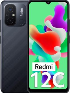 Redmi 12C (Matte Black, 6GB RAM, 128GB Storage)