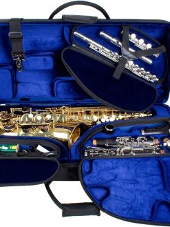 Protec PBTRIALT Alto Saxophone, Clarinet, & Flute Combination TRI-PAC Case