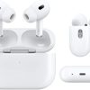 Wireless Earbuds (PRO 2nd generation) Made in USA Bluetooth for iPhone/Samsung/Airpods/Android/iOS with Touch Control, Noise Cancelling, Charging cas (White)