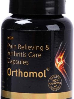 Orthomol Ayurvedic Pain Relief 60 Capsules for Joint Pain, Muscular Pain, Rheumatoid Arthritis, Osteoarthritis, Knee Pain (Pack of 1)