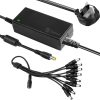 12V 5A 60W Security Camera Power Adapter 100V-240V AC to DC with 8-Way Power Splitter Cable Power Supply for CCTV Security Camera DVR, LED Strip Lights