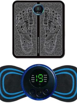Combo of EMS Leg Reshaping Foot Massager and EMS Shoulder and Neck Pulse Cervical Massager(Pack of 2)