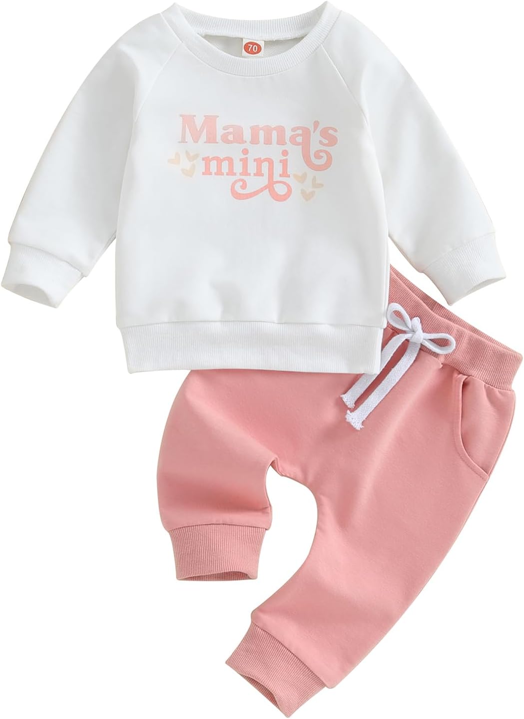 Infant Toddler Baby Girl Clothes Fall Winter Outfit Long Sleeve Crewneck Sweatshirt Top Casual Pants Set