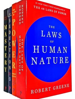 Robert Greene Collection 4 Books Set (The Art of Seduction, Mastery, The Concise 48 Laws of Power, The Laws of Human Nature)