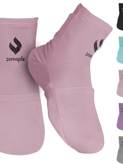 Cold Therapy Socks for Women-Perfect Ice Pack for Plantar Faciitis,Neuropathy,Chemotherapy, Arthritis, Postpartum Foot, Ankle & Heel Pain Relief - INCLUDES Compression Strap and Storage Bag (Lavender)