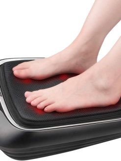 RENPHO Foot Massager with Heat, Shiatsu Heated Electric Foot Massager, Deep Kneading Feet & Back Massager for Muscle Pain Relief, Plantar Fasciitis, with Washable Mesh, Fit Size Feet up to 14