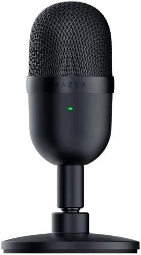 Razer Seiren Mini Ultra Compact Condenser Microphone - Ultra-Precise Supercardioid Pickup Pattern, Professional Recording Quality, Ultra-Compact Build, Shock Resistant, Black
