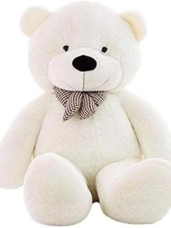 Generic White-160cm Giant Teddy Bear Large Plush Stuffed Toys Doll Birthday Gift for Kids/Girlfriend/Wife