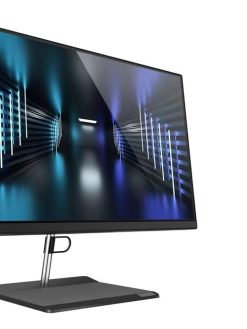 Lenovo All-in-One 22 Desktop, 11th Generation Intel Core i3-1115G4 Processor, Intel® UHD Graphics, 8GB DDR4-3200 RAM, 256GB NVMe SSD, 21.5" FHD Display, DVD-Writer, Windows 11 (Jet Black)