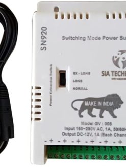 SIA TECHNOLOGY 8 Channel Power Supply for CCTV Camera