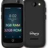 Unihertz Jelly Pro 3GB+32GB, The Smallest 4G Smartphone in The World, Android 8.1 Oreo Unlocked Smart Phone, Black