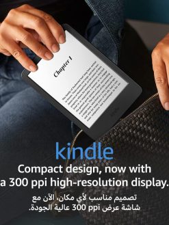 Kindle (2022 release) – The lightest and most compact Kindle, now with a 6”, 300 ppi high-resolution display, and 2x the storage | Black