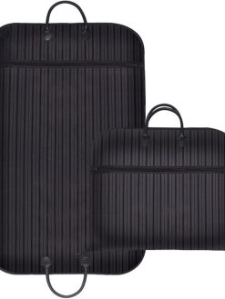 Garment Bags For Travel Business Hanging Clothes Storage Foldable Suit Dress Bag (40 INCH, Black)