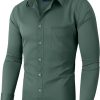 Alimens & Gentle mens Casual Button Down Shirt