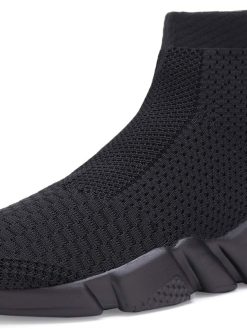 Santiro High Top Slip On Sneakers for Men Walking Tennis Shoes Lightweight Work Casual Gym Athletic Shoes