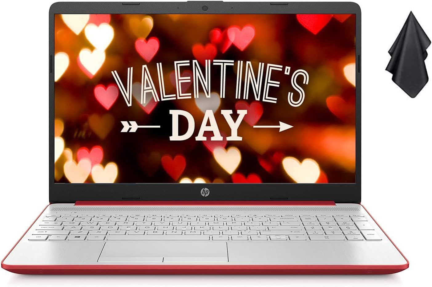HP 2021 Newest Pavilion 15.6 HD Laptop, Intel Quad-core Pentium Processor, 16GB RAM, 512GB SSD, Intel UHD Graphics, HD Webcam, Bluetooth, HDMI, USB Type-C, Scarlet Red, Windows 10