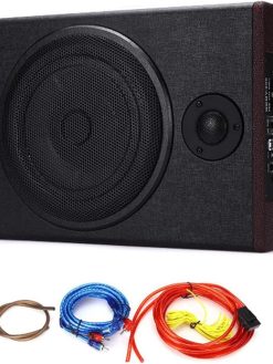 8-inch Car Stereo Refitting Ultrathin Subwoofer High Power 12.0V Wood Stereo With High Pitches 600W Subwoofer Car Amplifier