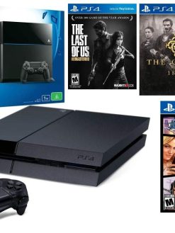 Sony PlayStation 4 1TB with Last of Us + The Order + GTA 5 and Extra Dualshock 4 Controller