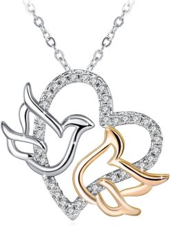 Swarovski Elements Crystal 925 Sterling Silver Pendant Fashion Necklace for Women Ladies Girls Gift JRosee Jewelry