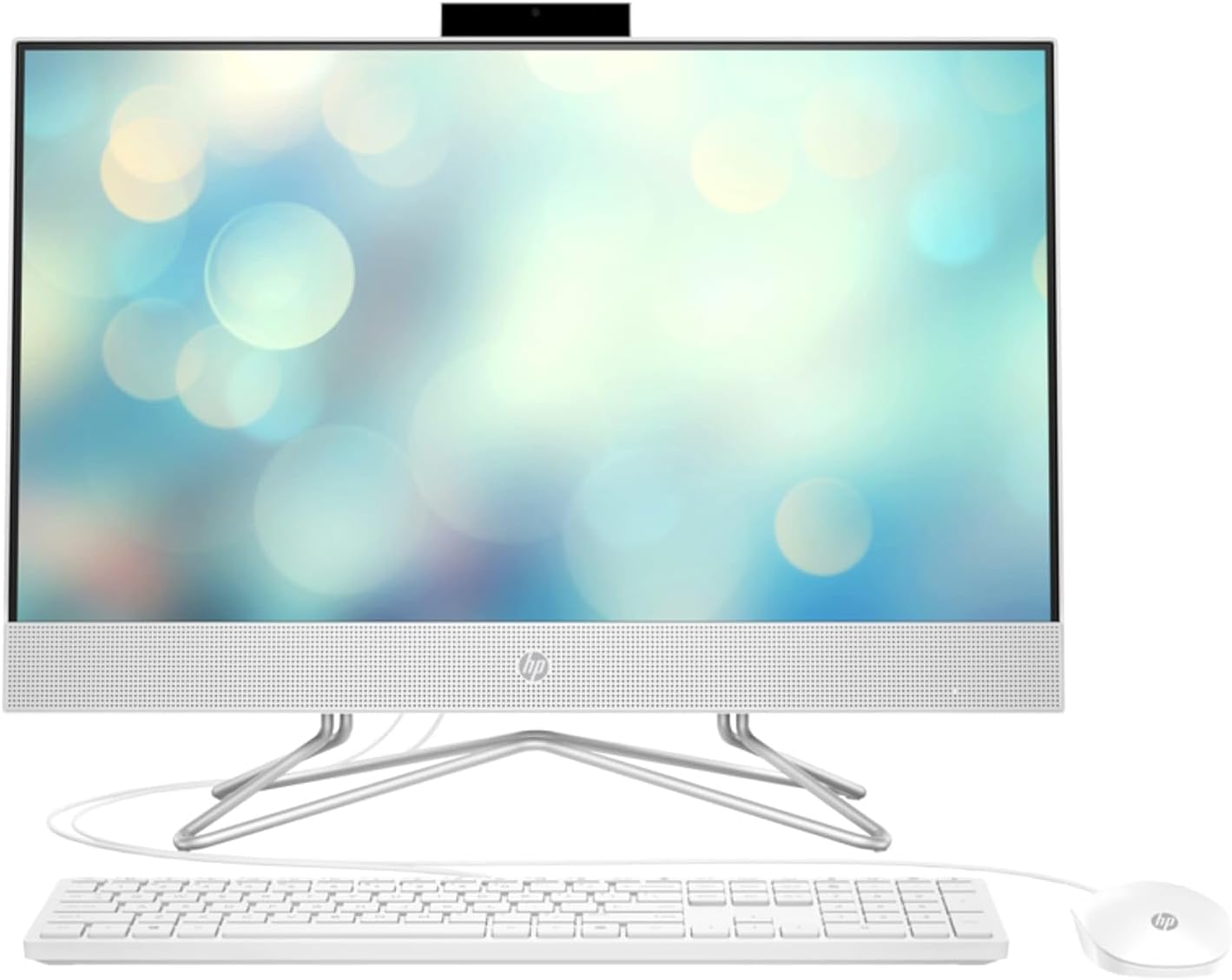 2022 Newest HP All-in-One 24-inch Desktop|12th Generation Intel Core i5-1235U Processor|Intel UHD Graphics|16GB DDR4 RAM|1TB NVMe SSD|23.8" FHD Display|Windows 11|Free Bluetooth Headset| (Snow White)