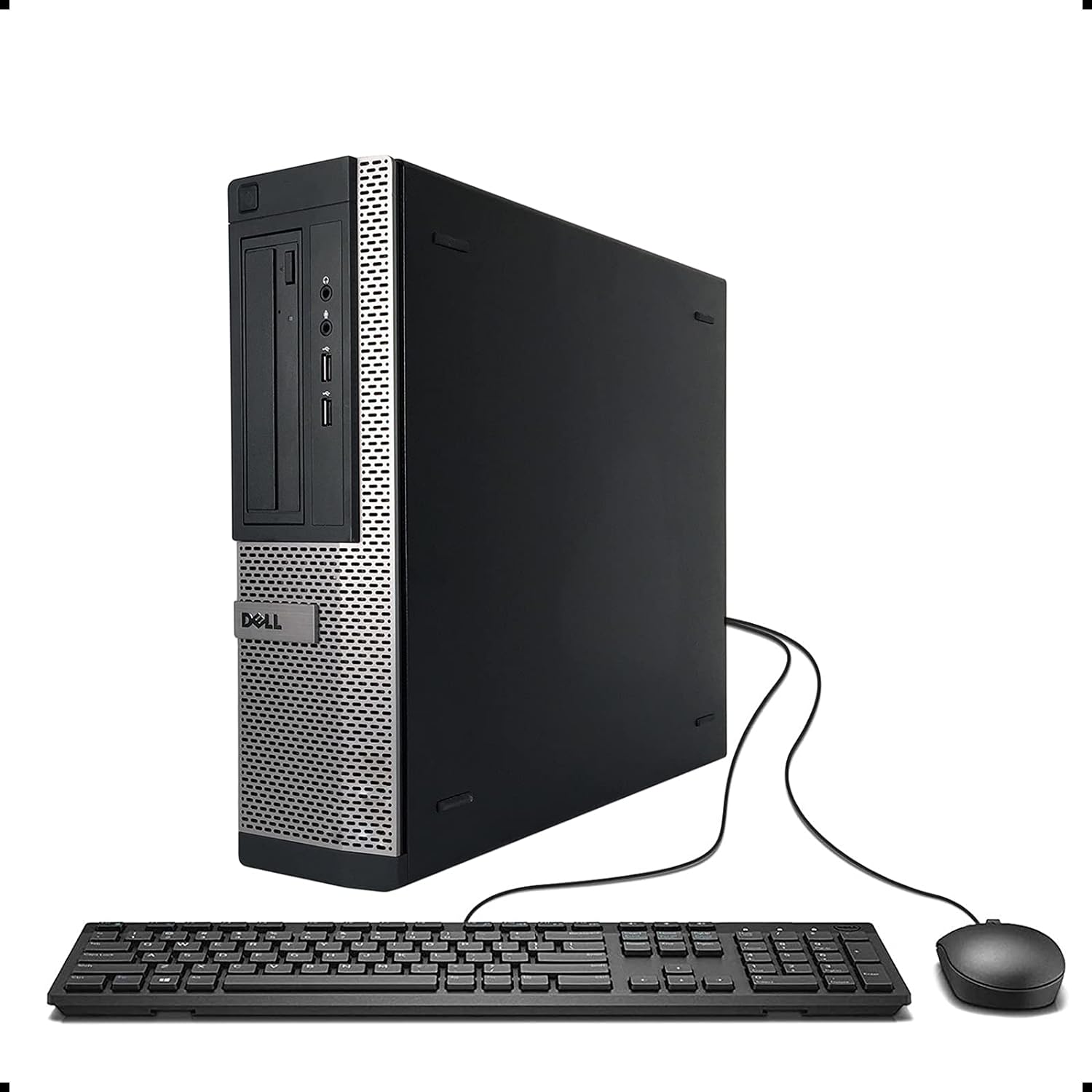 2018 DELL OPTIPLEX 390 DT Desktop Computer, Intel Core I3-2100 3.1GHz, 8GB DDR3, 1TB, DVD, WIFI, HDMI, VGA, Bluetooth 4.0, Windows 10 Professional 64 Bit (Renewed)