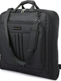 SUIMUMU Garment Bag Nylon Suit Bags for Business Trip Hanging Clothes Travel Suit Carry on Garment Bag with Shoulder Strap for Men Women