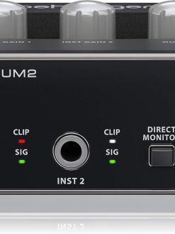 Behringer U-Phoria Um2 Audiophile 2X2 Usb Audio Interface With Xenyx Mic Preamplifier