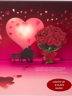 Card Valentine's Day Card, Lights & Music Pop Up Happy Anniversary Card - Plays Song 'Just The Two of Us' - Happy Anniversary Cards for Husband - Wedding Present for Wife, Husband, Couple | Her, Him