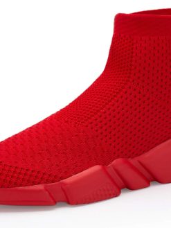 Santiro High Top Slip On Sneakers for Men Walking Tennis Shoes Lightweight Work Casual Gym Athletic Shoes