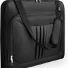 Garment Bags, Large Suit Travel Bag with Pockets & Shoulder Strap for Business Trip, Professional Foldable Carry On Bag Gifts for Men Women, Client, Waterproof Luggage Bags for Travel (Black)