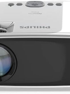 Philips NeoPix Easy Professional Portable Projector for Home / Business - 60" screen, supports 1080p resolution, LED , Stereo Speakers, HDMI, USB, VGA, AV 3.5mm jack ,MicroSD, Remote control
