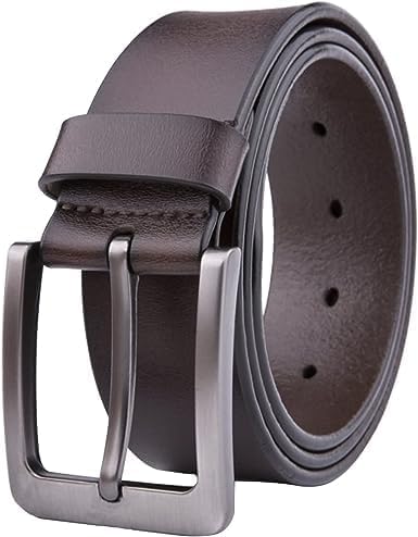 Mens Real Leather Formal Dress Belt, Casual Jeans Classic Reversible Belt