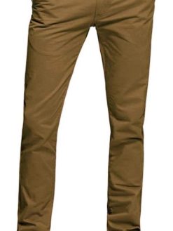 Aeslech Mens Tapered Stretch Casual Formal Trousers, Chinos Trousers Men