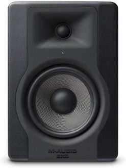 M-Audio M Audio BX5 D3 Compact 2 Way 5'' Active Studio Monitor Speaker for Music Production and Mixing With Onboard Acoustic Space Control, 1 piece, Black, XLR