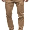 HUNGSON Mens Chinos Slim Fit Stretch Flat-Front Skinny Dress Pants