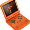 GoolRC Flip Handheld Console 3-inch IPS Screen Open System Game Console with 16G TF Card Built in 2000 Games Portable Mini Retro Game Console for Kids Red