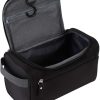 Tini Men, Women Toiletry Waterproof Hanging Bag Nylon Travel Organizer Cosmetic Bag Necessaries Case Wash Toiletry Bag (Black)
