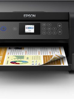Epson EcoTank L4260 Home ink tank printer Double sided A4 colour 3 in 1 printer with Wi Fi Direct, Smart Panel Connectivity and LCD screen, Black, Compact