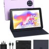 C idea10 Inches Tablet CM7800,Android 12 Tab,5G Tablet Dual SIM 8GB Ram 512GB Rom,10000mAh Battery With Bluetooth Keyboard,Mouse and Speaker(Pink)