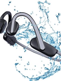 NUBWO Open Ear Bone Conduction Headphones, Bluetooth Wireless Headphones with Built-in Mic, Stereo Denoise, 10 Hours-Play, Waterproof Earphones for Running Cycling Workouts