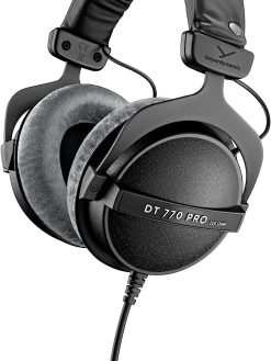 Beyerdynamic Dt 770 Pro 250 Ohm Over-Ear Studio Headphones In Black. Closed Construction, Wired For Studio Use, Ideal For Mixing In The Studio
