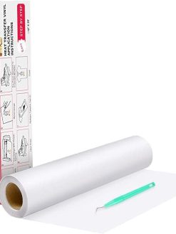 HTVRONT Heat Transfer Vinyl White HTV Rolls - 12" x 20ft White Iron on Vinyl for All Cutter Machine, White HTV Vinyl for Shirts - Easy to Cut & Weed for Heat Vinyl Design