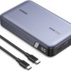 UGREEN Power Bank 20000mAh, 100W Fast Charging Portable Charger, Laptop Charger Portable with 2 USB-C and 1 USB-A Port, Battery Pack for MacBook, Dell, iPhone 15 Series, Samsung S23, iPad, AirPods