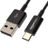 Amazon Basics USB-C to USB-C 2.0 Fast Charger Cable, 480Mbps Speed, USB-IF Certified, for Apple iPhone 15, iPad, Samsung Galaxy, Tablets, Laptops, 3 foot (0.9 M), Black
