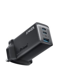 USB C Plug, Anker USB C Charger, Anker 735 Charger GaNPrime 65W, PPS 3-Port Fast Wall Charger for MacBook Pro/Air, iPad Pro, Galaxy S22/S21, Dell XPS 13, Note 20/10+, iPhone 13/Pro, and More